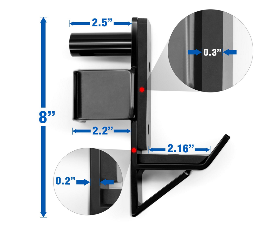 Fitness Pair of HD J-Hooks for Power Racks3
