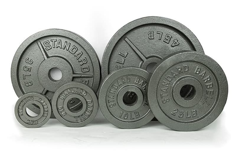 standard barbell plates