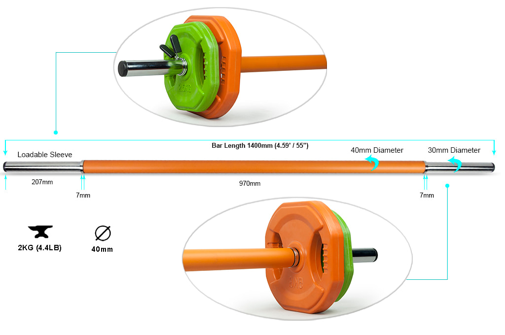 Complete Studio Barbell Set for Group Fitness & Cardio Pump