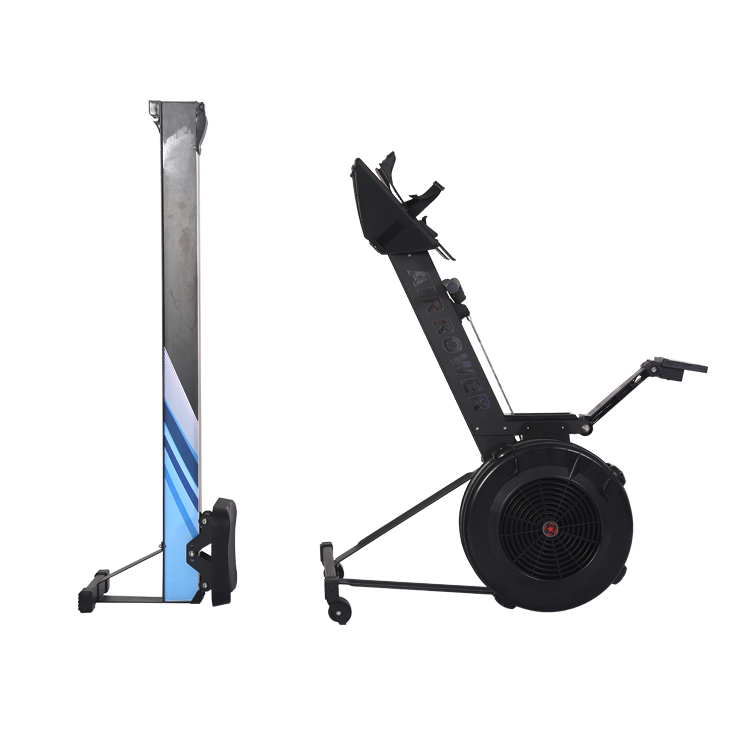 Commercial Foldable Air Rowing Machine Heavy-Duty Gym Rower