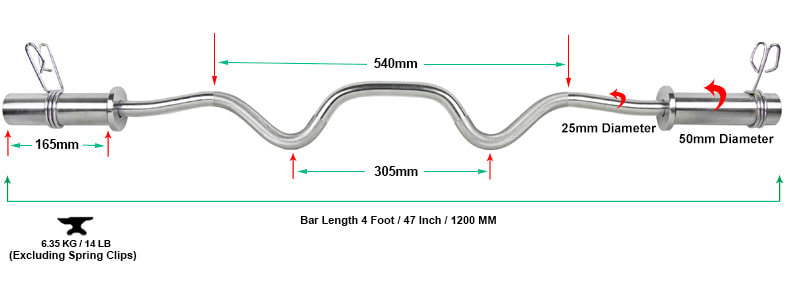 Olympic Super Curl Bar (4-Foot)