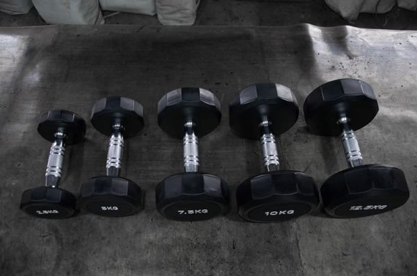 Rubber Coated Dumbbells
