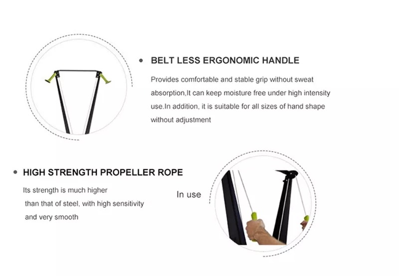 Commercial Air Resistance Ski Machine for Gym