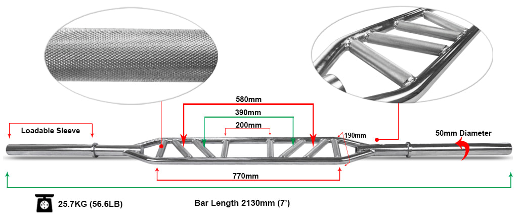 Multi-Grip Swiss Bar for Versatile and Pain-Free Pressing