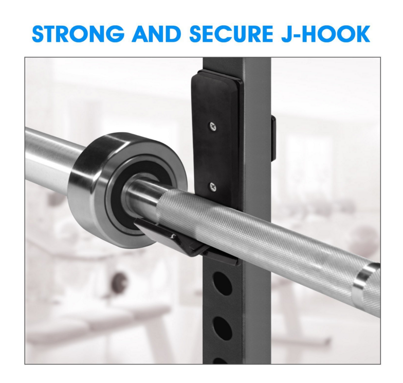 Fitness Pair of HD J-Hooks for Power Racks5