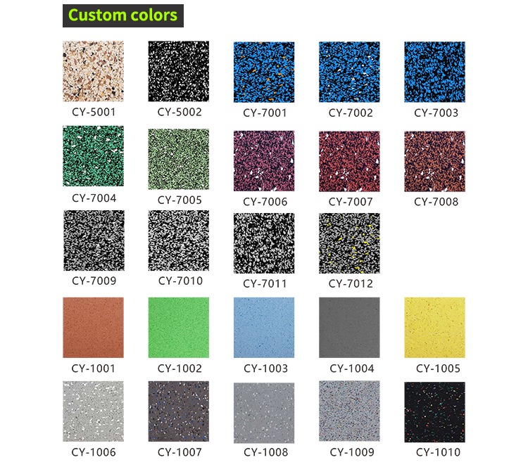 Customizable Heavy-Duty Gym Rubber Flooring Mat | Commercial Rubber Floor Tiles from China Factory