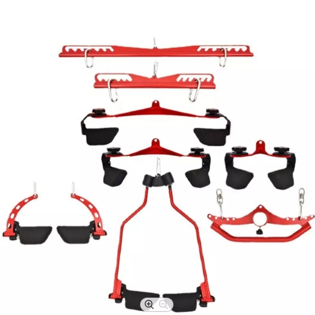 8pcs Set Lat Pulldown Attachment