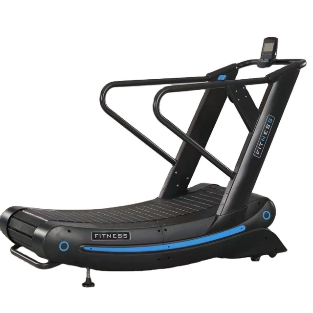 Commercial Self-Powered Curved Treadmill with Aluminum Alloy Slat Belt