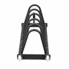 Horizontal SteelBody Weightlifting Bumper Plate Racks with Wheels