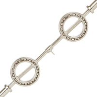 4ft Olympic Supra Curl Bar with 360° Rotating Handles