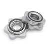 1-Inch Chrome Spin Lock Collars for Standard Threaded Barbells