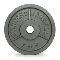 Cast Iron Standard Barbell Olympic Weight Plates – Old School – From 2.5LB to 45LB