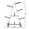 Whole sale Storage Bumper Plate Stand Weight Plate Tree Rack
