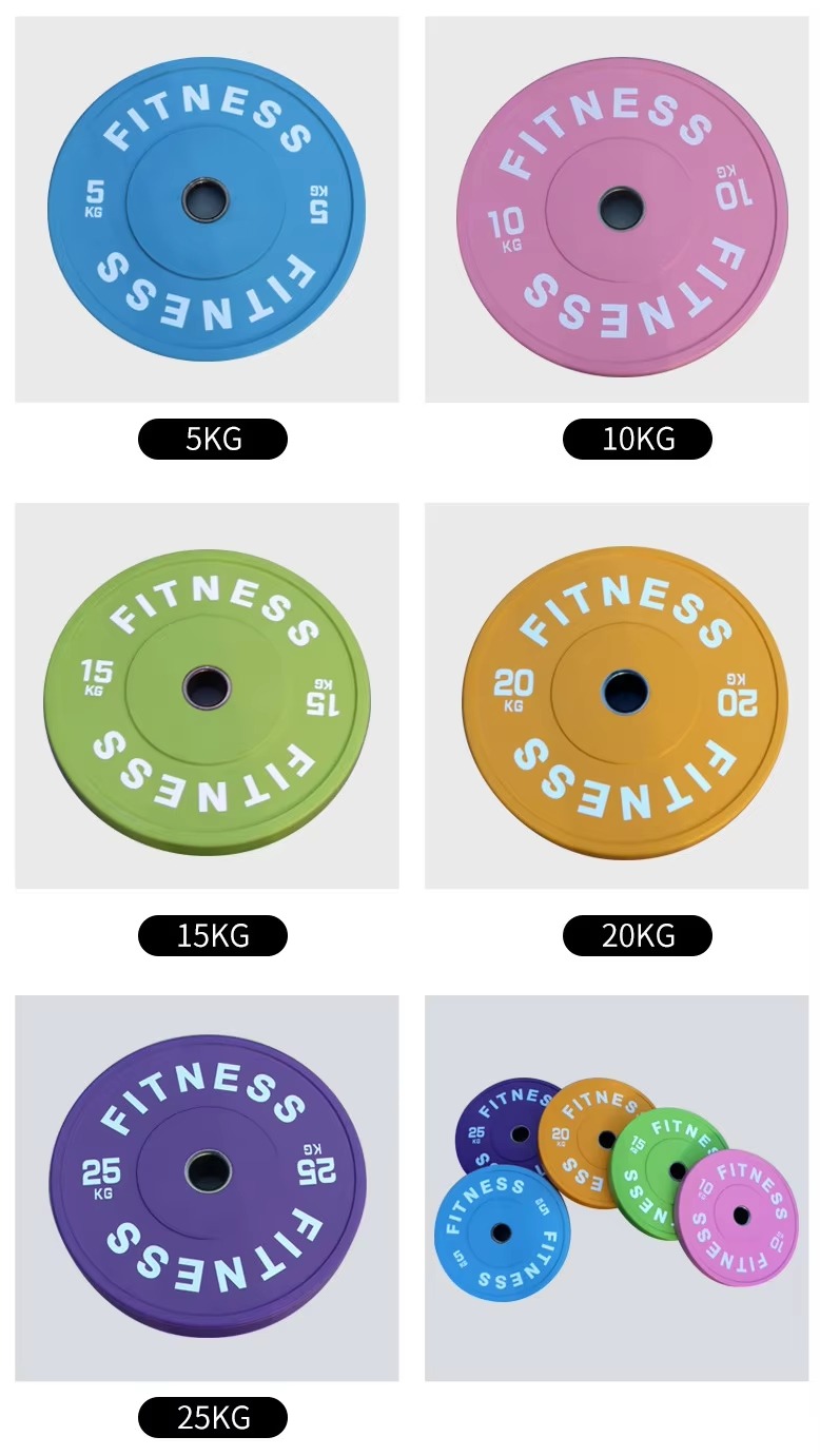 Macaron Color Rubber Barbell Plates8