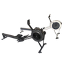 XYSFITNESS XYA-1209 Commercial Air Rower with 10-Level Resistance & Space-Saving Design