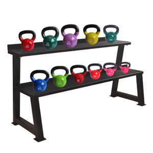 Sleek & Heavy-Duty 2-Tier Kettlebell Rack