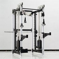 Squat Rack Cable Machine with Smith