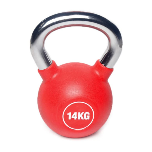 Urethane chrome chrome бариул keettlebells - Улаан, 14 кг