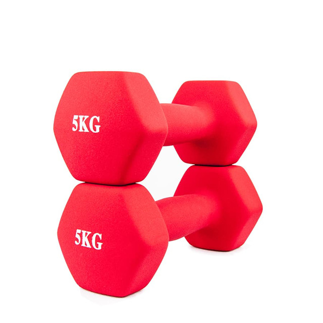Color Neoprene Hex Dumbbells (0.5KG to 10KG, 1LB to 10LB)