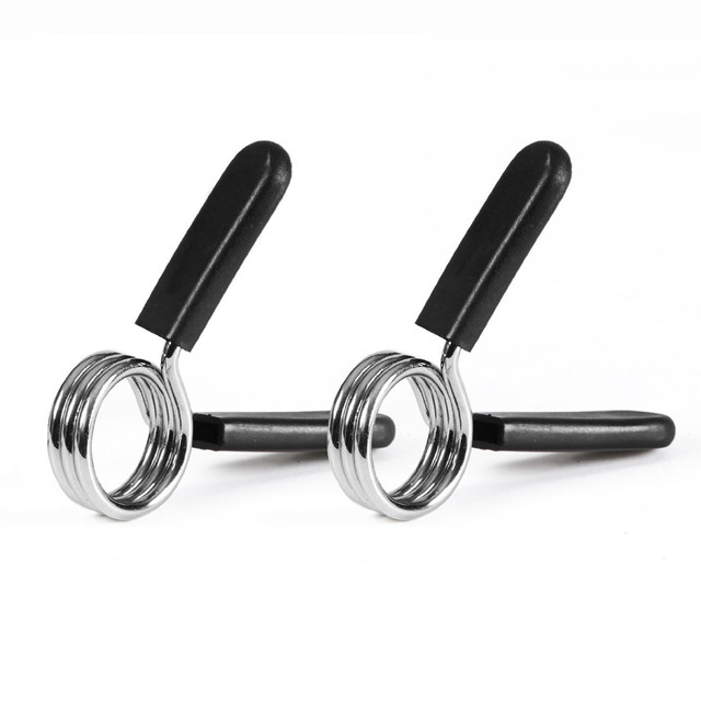 Spring Clip Collars, Pair, Olympic 2 inch & Standard 1 inch