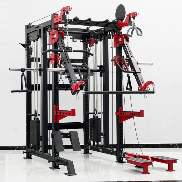 Commercial Smith Machine with Functional Trainer | All-in-One Power Rack