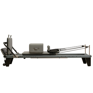 XYSFITNESS Professional Aluminum Pilates Reformer with Full-Length Sliding Foot Bar