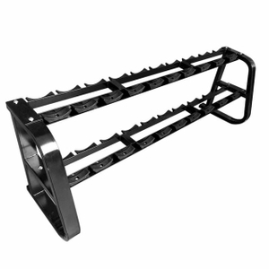 Commercial Heavy-Duty 2-Tier Dumbbell Rack