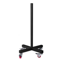 Gym Equipment Vertical Stand Weight Plate Rack with Wheels