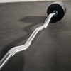 Rubber Fixed EZ Curl Barbell Set (20-110 LB) | Pre-Loaded Knurled Bar
